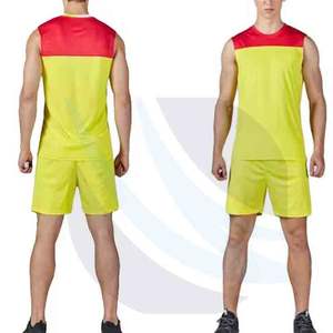 Uniforme de volley-ball unisexe à séchage rapide et respirant, impression par sublimation personnalisée, vêtements de sport confortables, ensembles de maillots et de shorts - Product Image 5