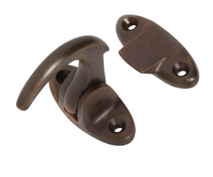 Brass <b>Window</b> Spring Spur <b>Catch</b> Cup-Shaped Construction Finish Antique Brass - Product Image 1