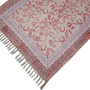 Alfombra Decorativa NYKO MART de 5x7/5x8 Pies, Diseño Floral Bohemio, Hecha a Mano, Antideslizante, Ecológica, para Dormitorio - Product Image 5