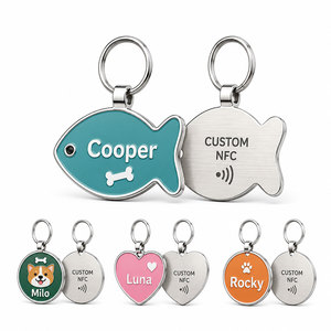 Custom NFC Pet Tag in Any Shape | Die Cast Metal Dog ID Tag for Pet Accessories Brands — OEM Low MOQ - Product Image 3