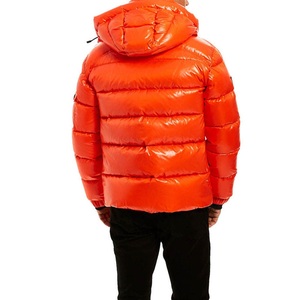 <b>Men's</b> Winter Puffer <b>Jacket</b> with Stand Collar Pattern Front Logo Nylon Shell Waterproof <b>Down</b> <b>Filling</b> 2024 From Pakistan - Product Image 2
