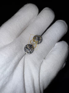 Pendientes de Plata 925 con Baño de Rodio, Diseño de Halo con Moissanita y Diamantes, Varios Tamaños, Personalizables, al por Mayor, con Dije de Flor, para Aniversario - Product Image 3