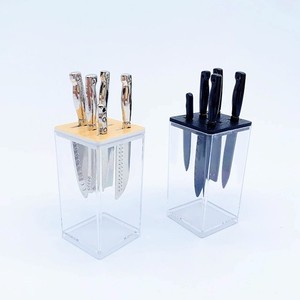 1 Juego de cuchillos para frutas negros a escala 16, accesorios de cocina en miniatura para casa de muñecas de plástico - Product Image 1