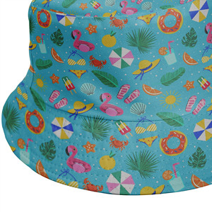 Wholesale Custom Cotton Bucket Hat Winter Fashion Printing with Cartoon Pattern and Embroidered Logo for Daily Use - Product Image 6