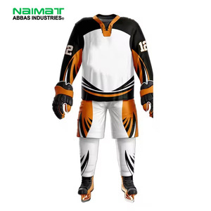 Breathable Ice Hockey Uniform Set Custom Sublimated Team Sports Wear Jersey Pants <b>Socks</b> Training Apparel - Product Image 1
