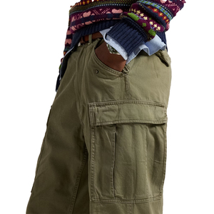 Pantalones Cargo para Hombre, Corte Holgado, Algodón Twill, Estilo Vintage de los 90, Oversize, Personalizados, Streetwear, Workwear, Cintura Ajustable, OEM - Product Image 4