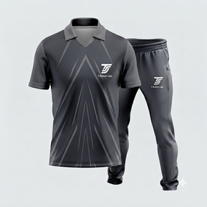 Uniforme de Cricket Personalizado con Nombre de Equipo, Sublimado, 100% Poliéster, Unisex, Cintura Elástica, Manga Corta, Cuello Camisero - Product Image 6