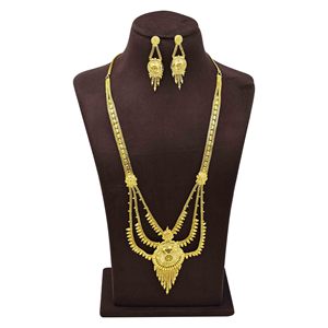 Wholesale Brass 14K18K24K Micron Gold Filled Rani Haar <b>Bridal</b> Necklaces Set Traditional Dubai Style Fashion Jewelry Oro Joyeria - Product Image 1