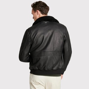 เสื้อแจ็คเก็ตหนังแกะสำหรับนักขี่มอเตอร์ไซค์ชาย - Product Image 3