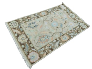 High Quality Persian Oushak Cotton Carpet Runner <b>Hand</b> Knotted 3x3 Living Room Area Door Carpet Set Non-Slip PET Friendly Foam - Product Image 4