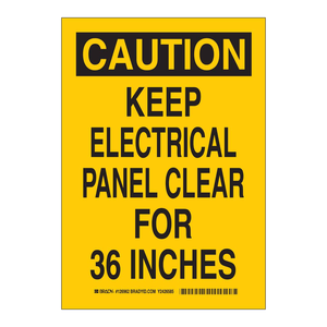 Señal de Advertencia de Seguridad Eléctrica para Paneles Eléctricos, Tablero de Advertencia de PVC de 10x7 Pulgadas para Cuartos Eléctricos - Product Image 3