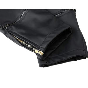 Pantalon en cuir de qualité pour homme, en cuir de vachette, coupe droite, taille mi-haute, style décontracté streetwear, imperméable, respirant, fabriqué en usine, tailles personnalisées - Product Image 5