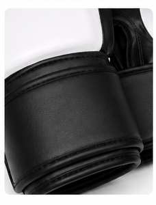 Gants de boxe en PU blancs, à doigts entiers, avec fermeture à lacets, pour adultes - Product Image 3