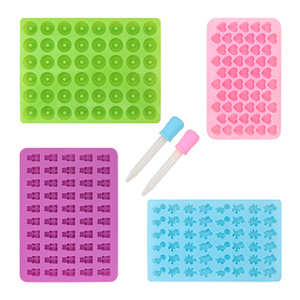 6 adet yapışmaz silikon şeker Molde sakızlı ayı dinozor Donut kalp 2 damlalıklar kalıpları süslemeleri için mükemmel Bakeware Set - Product Image 2