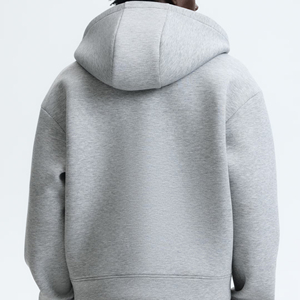 Sweat à capuche zippé surdimensionné pour homme, en molleton épais de coton français de haute qualité, éco-responsable, idéal pour l'automne et l'hiver - Product Image 3