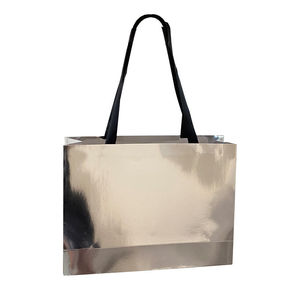 Luxury Custom Kraft Paper Packaging <b>Bags</b> with Magnetic Flap Ribbon Handles and Laminated Finish for Shoes Food <b>Gifts</b> and Retail - Product Image 1