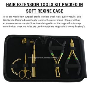 Kit de herramientas de extensión de pelo, alicates de acero inoxidable para estirar el pelo, herramienta de microeslabones, bucle y tijera - Product Image 5