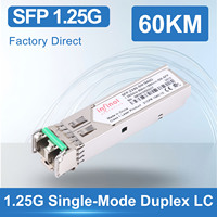 Module SFP INFINOL 1G, transceiver fibre optique 1.25G LC, 60 km, monomode, commercial, 1550 nm, module optique longue distance