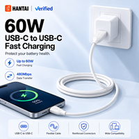 Câble de charge rapide Type C vers Type C 60W, cordon de transfert de données rapide, tablettes et appareils USB-C, iOS iPhone et Samsung S24 Ultra