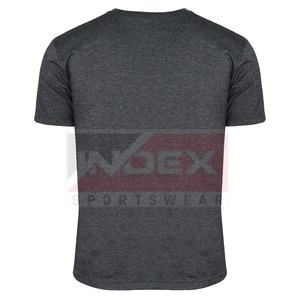 Camiseta de algodón con cuello en V para hombre, manga corta, informal, transpirable, tejido jersey, corte regular, con logo estampado en la parte delantera. - Product Image 5
