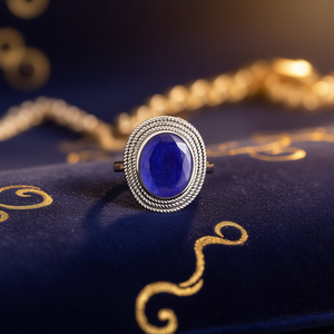 Bague en agate saphir 4,5 grammes, élégant accessoire de montre - Product Image 3