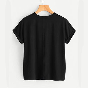 Camisetas Casuales de Talla Grande para Hombre, Diseño Personalizado OEM, 120 Gramos, Jersey de Algodón, Bordado Chenille, Ecológicas y Transpirables - Product Image 2