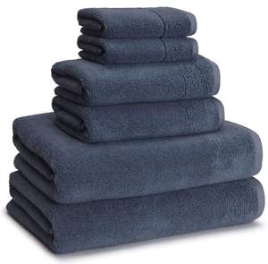 Juego de Toallas de Baño de Microfibra Ecológicas de Secado Rápido y Alta Absorción, Color Sólido, Estilo Cabana, Suaves, para Playa y Hotel - Product Image 4