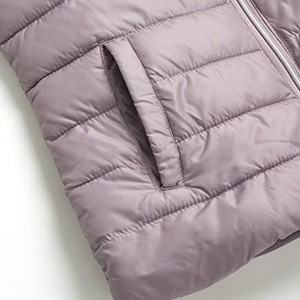 Veste matelassée imperméable et respirante à capuche zippée en tricot épais pour femme grande taille, décontractée, pour l'hiver et les activités de plein air, avec poches personnalisables - Product Image 2