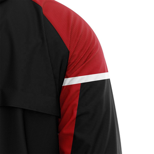 Custom Design Logo Softshell <b>Jacket</b> Black <b>Red</b> Color Blocking Zipper Closure Breathable Polyester Autumn Wear Regular Fit <b>Jackets</b> - Product Image 3