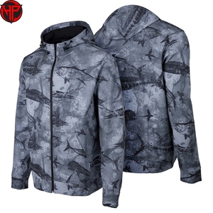 เสื้อแจ็คเก็ตตกปลาผู้ชายสไตล์ไฮสตรีท สวมใส่สบาย ระบายอากาศได้ดี น้ำหนักเบา กันน้ำ ดีไซน์สำหรับกิจกรรมกลางแจ้งในฤดูหนาว มีบริการ OEM - Product Image 4