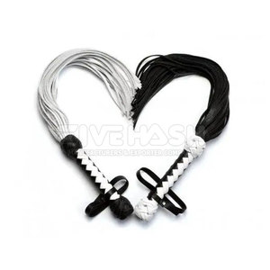 <b>Leather</b> <b>Flogger</b> Soft <b>Leather</b> Strips Flexible Design Smooth Handle <b>Leather</b> <b>Flogger</b> Simple Control Use - Product Image 6