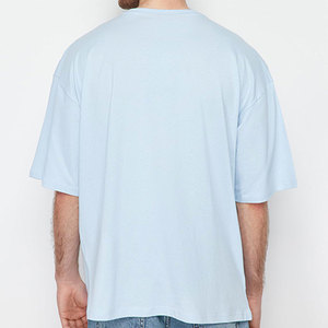 Camisetas Extra Grandes para Hombre de Alta Calidad, Ligeras y Transpirables, 100% Algodón, Hombros Caídos, Corte Holgado, Estilo Casual Urbano - Product Image 5
