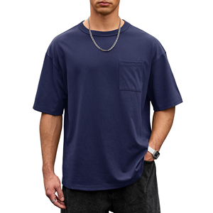 Camisetas de alta calidad, ligeras, de algodón, personalizadas, extragrandes, de manga corta, cómodas y transpirables para hombre. - Product Image 1