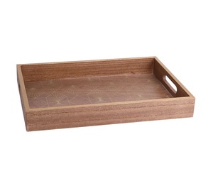 Bandeja Rectangular de Madera Hecha a Mano, Moderna, Multifuncional, Ecológica, Resistente al Agua, Segura para el Contacto con Alimentos, Personalizable - Product Image 4