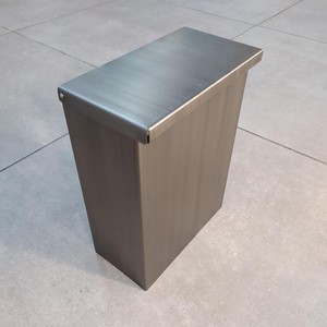 Decorative <b>Metal</b> Waste <b>Bin</b> Stylish Garbage Can for Living Room - Product Image 6
