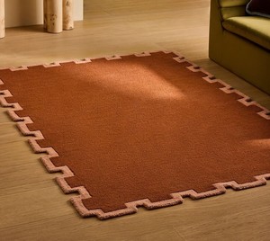 Alfombra de Lana Hecha a Mano con Forma Personalizada, Alfombra Moderna Abstracta Irregular de Diseño, Alfombra de Lujo Hecha a Mano - Product Image 1