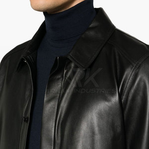 Chemise en cuir de style western, chemise en cuir véritable doux, coupe décontractée, look western classique - Product Image 6