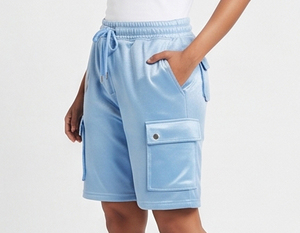 Women's <b>Cargo</b> <b>Shorts</b> With Drawstring Waist And Pockets Casual Terry 100% Polyester <b>Shorts</b> Regular Fit Mid Rise <b>Cargo</b> Women <b>Short</b> - Product Image 5