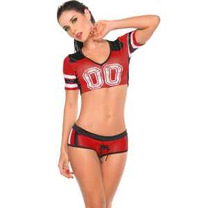 Costumes d'entraînement de pom-pom girl pour femmes adultes, ensembles uniformes 100% coton, kits uniformes de pom-pom girl, service OEM - Product Image 6