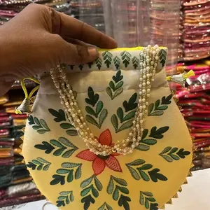 Nuova borsa da donna con pochette ricamata da donna indiana per bomboniera regalo di ritorno per gli ospiti