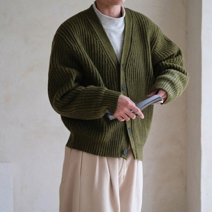 <b>Mens</b> Vintage Style <b>Cardigan</b> Sweater retro inspired styling and long sleeves Custom Knitwear Wholesale Manufacturer - Product Image 3