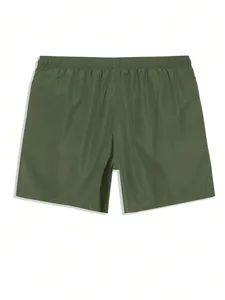 Bañadores para hombre con cordón en la cintura, bolsillos de seguridad, ligeros, elásticos en 4 direcciones, color sólido, para vacaciones en la playa, gimnasio - Product Image 2
