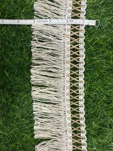 Dentelle en coton de haute qualité, fabriquée avec des fils fins pour une brillance et une durabilité durables. - Product Image 2