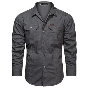 Camisa Casual de Manga Larga de Mezclilla para Hombre, Camisa de Fiesta de Manga Larga para Hombre, Camisa Formal de Algodón Transpirable para Hombre - Product Image 1