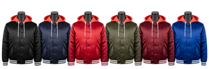 Blouson de baseball décontracté pour homme à capuche avec logo frontal – Grande vente printemps-automne – Coupe ample, respirant, imperméable, coupe-vent en tissu polyester - Product Image 4