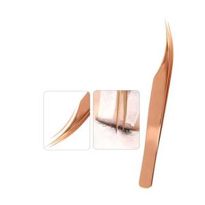 Ensemble de pinces à cils en acier inoxydable de précision Morje Surgical avec pointe lisse, longueur 10 mm, pour l'application d'extensions de cils - Product Image 3