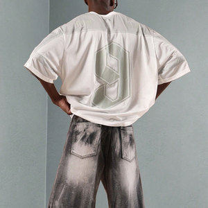 Blusa Holgada de Malla con Cuello en V, Suave al Tacto, Fresca y Cómoda - Product Image 3