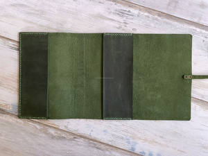 Funda Protectora para Cuaderno de Oficina A5, Hecha a Mano, de Cuero Genuino, Resistente, a Prueba de Olores, Recargable, LNBC-0128 - Product Image 4