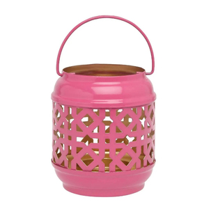 Light Blue Steel <b>Lantern</b> With Geometric Cutouts Portable Home Decoration Handmade Candle <b>Lanterns</b> On Sale - Product Image 3