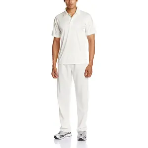 Uniforme de Cricket Sublimado en Color Blanco Sólido, Uniforme Deportivo de Cricket Ligero y Transpirable, Fabricante y Proveedor al por Mayor - Product Image 1